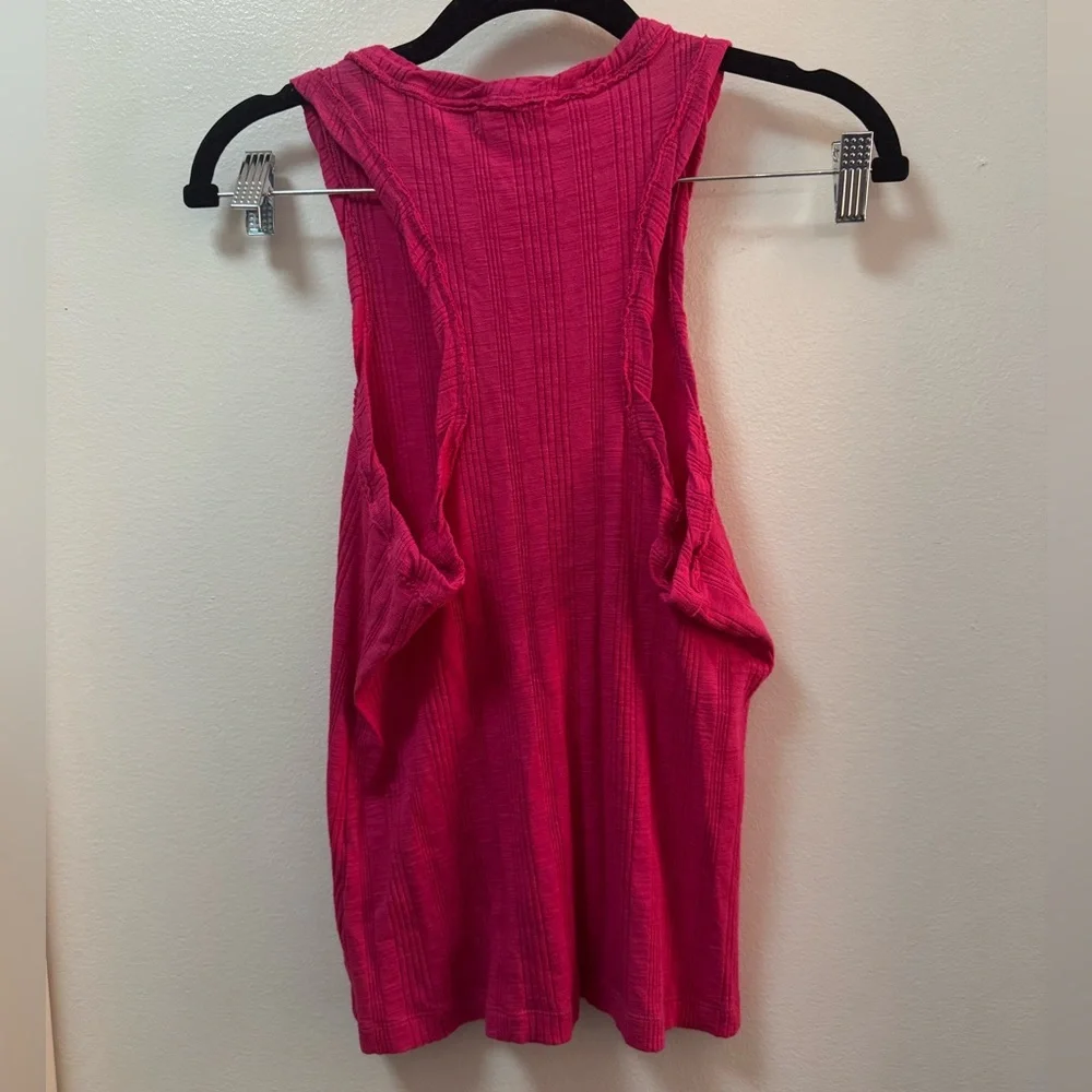 Anthropologie Pilcro Sustainable Ribbed Tank Top | Women’s Eco-Friendly Knit Top - Picture 2 of 2